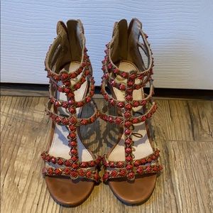 Sam Edelman tan leather heels size 6